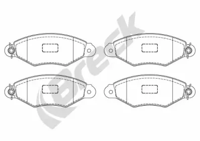 Комплект тормозных колодок, дисковый тормоз BRECK купить